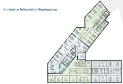 Mustergrundriss 1. - 6. OG