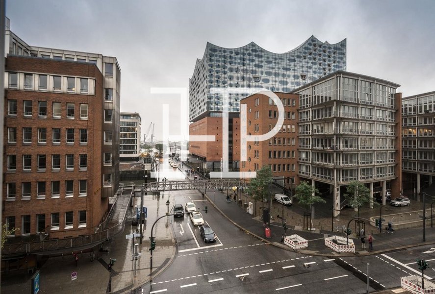 Blick auf die Elbphilharmonie