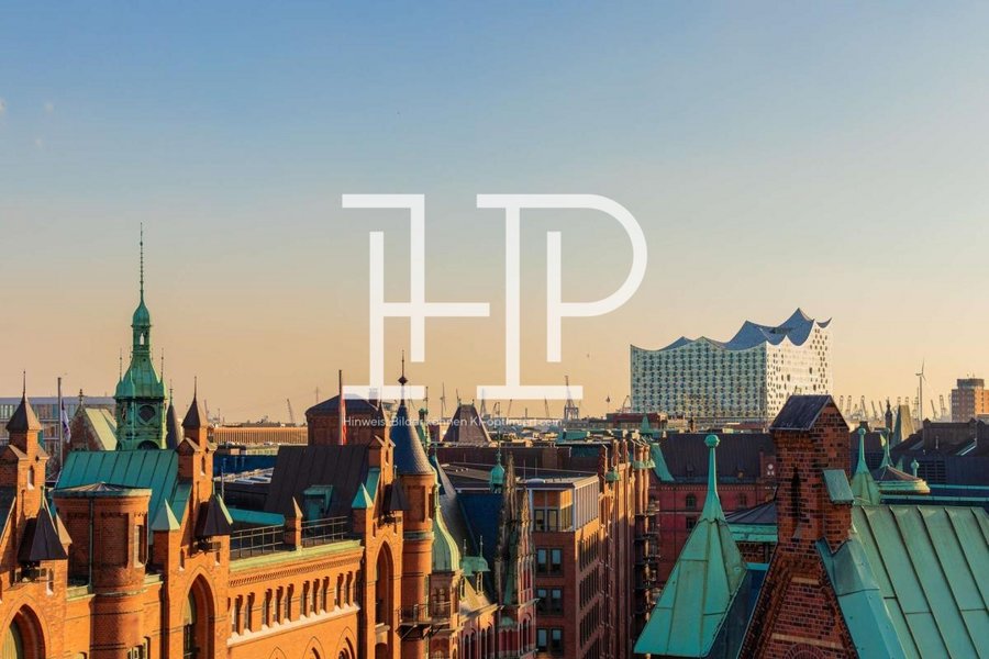 Blick über die Dächer der Speicherstadt