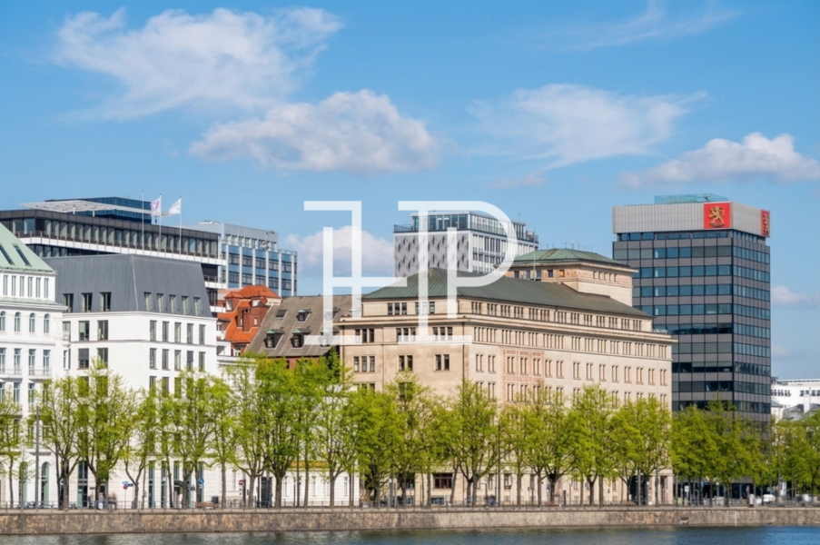 Blick von der Binnenalster